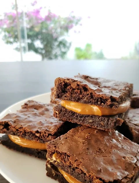 Brownie de Doce de Leite Cremoso