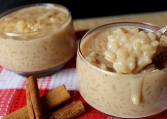 Arroz Doce com Açúcar Queimado