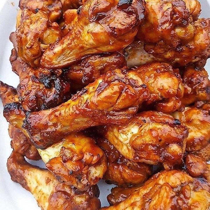 Frango assado com shoyo e mel