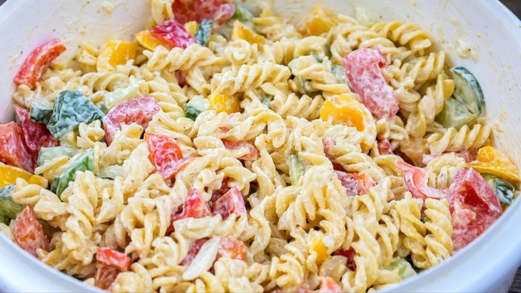 salada de macarrão