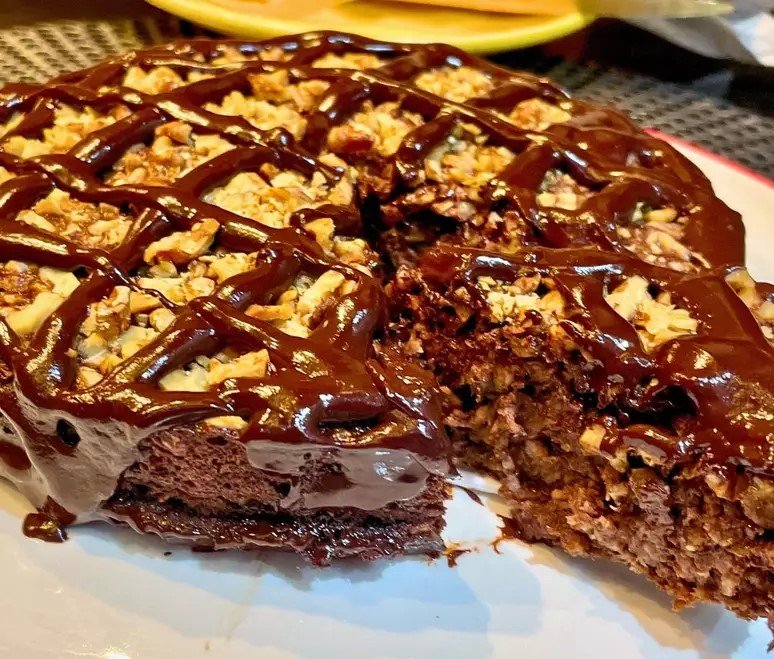 Bolo de Banana, Cacau e Aveia