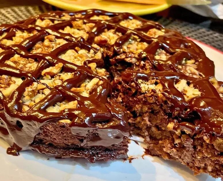 Bolo de Banana, Cacau e Aveia