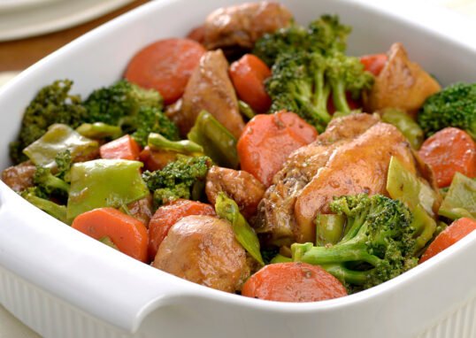 Frango com Brócolis e Cenoura