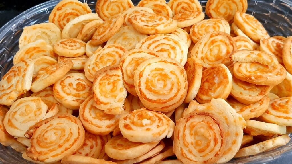 Biscoito salgado de queijo crocante