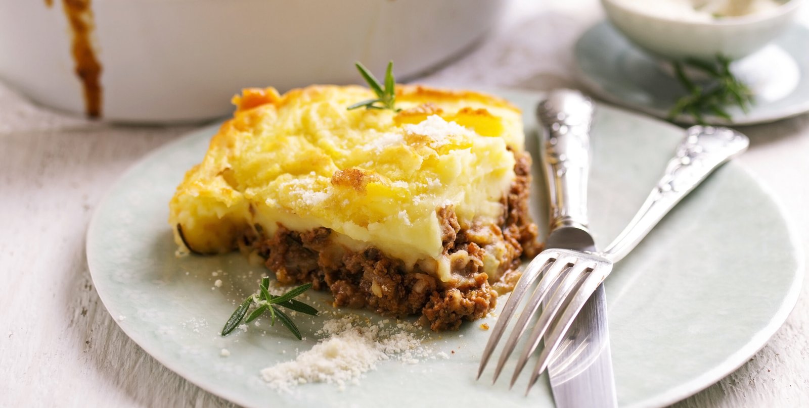 Lasanha de Purê de Batata Cremoso com carne moida