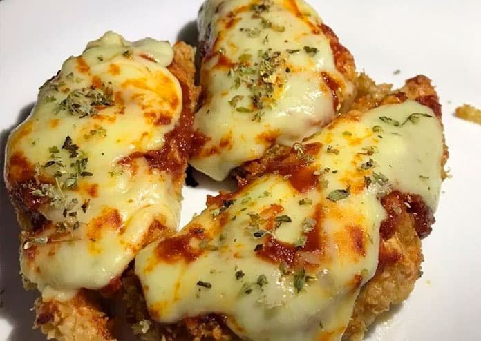 Frango Empanado com Mussarela